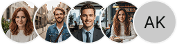 Multiple investor profile avatars on Copper Anlagrove trading review block